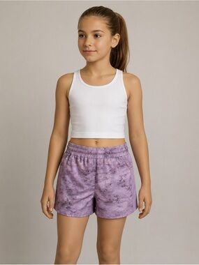 Xersion Lavender Tie-Dye Drawstring Shorts Youth GirlNWT Athletic Shorts/Casual